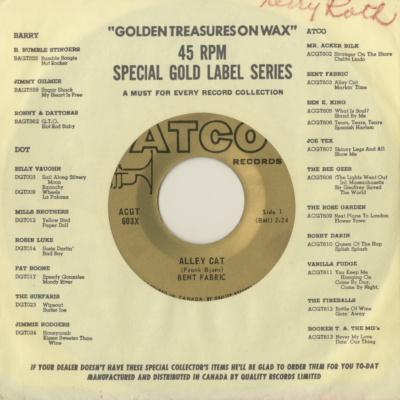 Alley Cat / Markin' Time (1968)