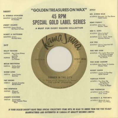 Summer In The City / Nashville Cats (1968)