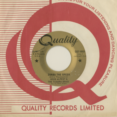 Zorba The Greek / Tijuana Taxi