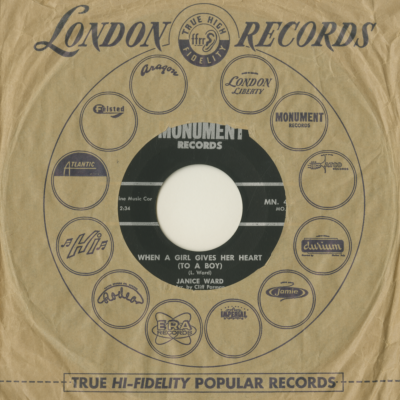 When A Girl Gives Her Heart To A Boy / Double Crossin Sweetie Pie (1961)