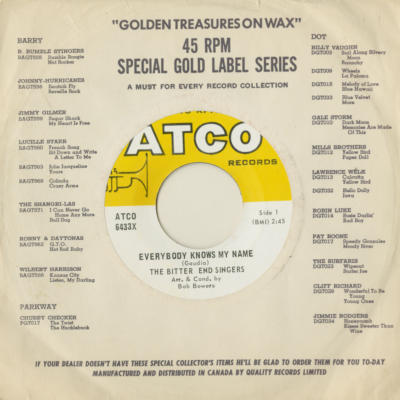 Everybody Knows My Name / Come The Mornin'