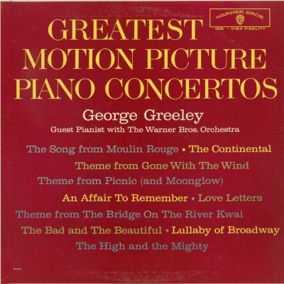Greatest Motion Picture Piano Concertos