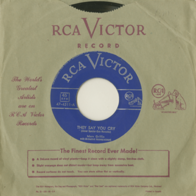 They Say You Cry / Neither Am I (1952)