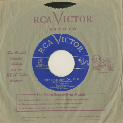 Keep Your Shirt On John / A Woman Can make You Or Break You (1954)