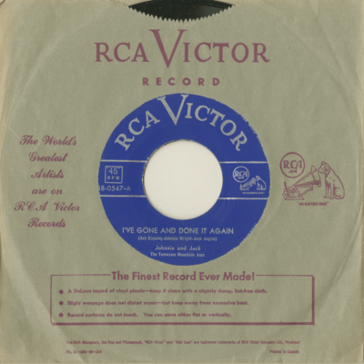 I've Gone And Done It Again / Two Timing Blues (1952)