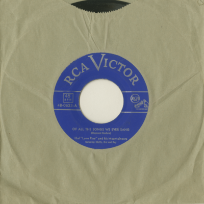 Of All The Songs We Ever Sang / Pretty As A Queen (1953)