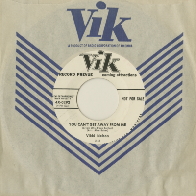 You Can't Get Away From Me / Just One More Smile (1957)