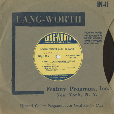 Tommy Tucker And His Band