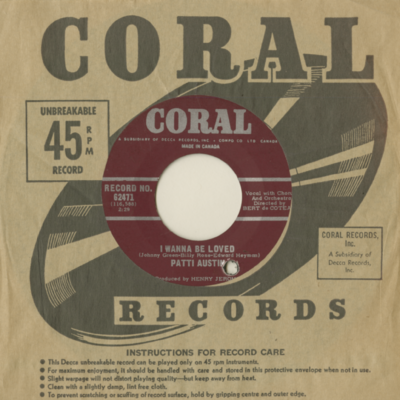 I Wanna Be Loved / A Most Unusual Boy (1965)