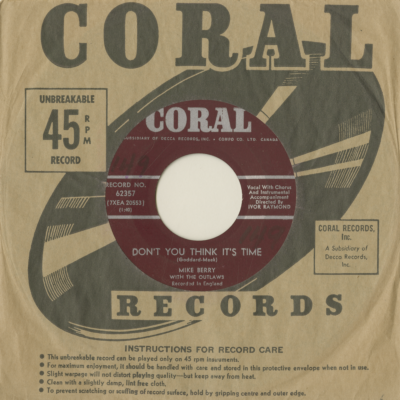 Don't You Think Its Time / Loneliness (1963)