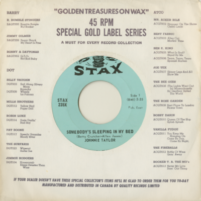 Somebody's Sleeping In My Bed / Strange Things Happening In My Heart