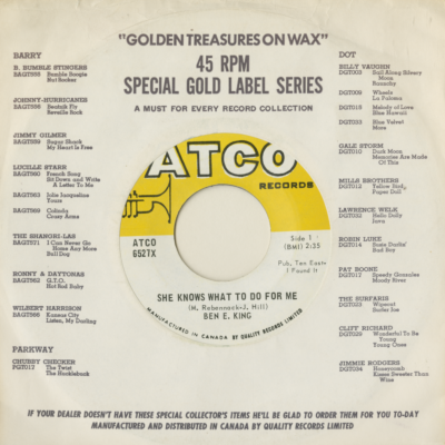 She Knows What To Do For Me / Don't Take Your Sweet Love Away