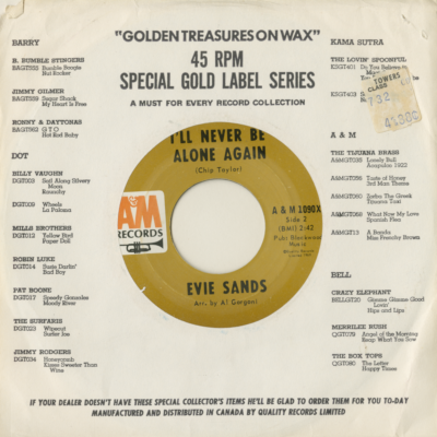 I'll Never Be Alone Again / Any Way That You Want Me