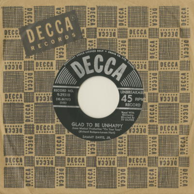 Glad To Be Unhappy / Red Grapes