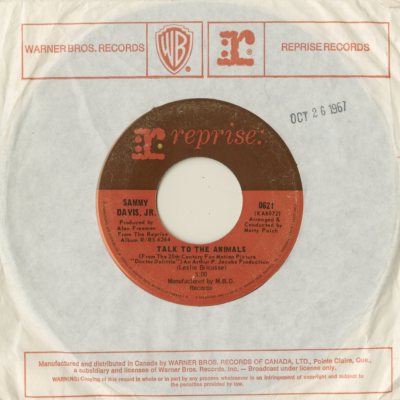 Talk To The Animals / Something In Your Smile