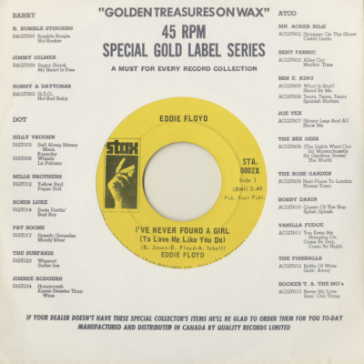 I've Never Found A Girl To Love Me The Way You Do / I'm Just The Kind Of Fool (1968)