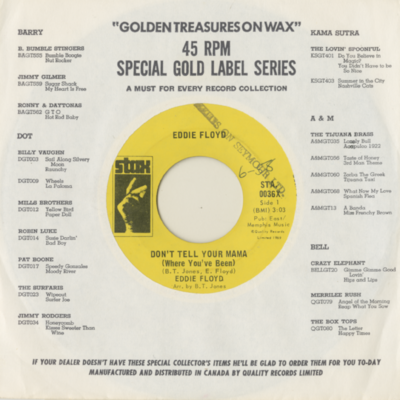 Don't Tell Your Mama Where You've Been / Consider Me (1969)