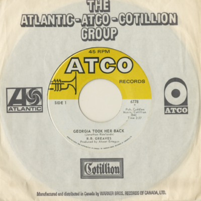 Georgia Took Her Back / Oh When I Was A Boy