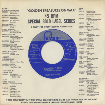 Wildwood Flower / What Now My Love (1964)