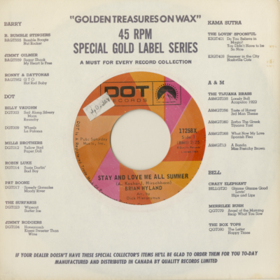 Early April Morning / Stay And Love Me All Summer