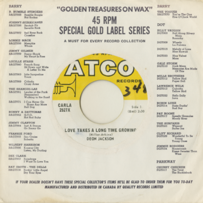 Love Takes A Long Time Growing / Hush Little Baby (1966)