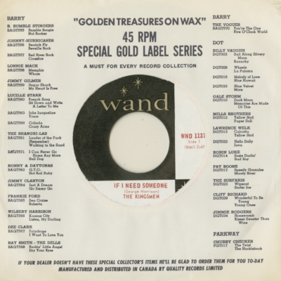 If I Need Someone / The Grass Is Green (1966)