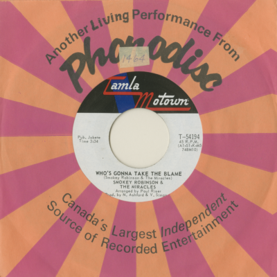 Who's Gonna Take The Blame / I Gotta Thing For You (1970)