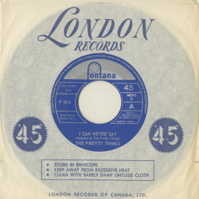 I Can Never Say / Cry To Me (1965)