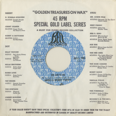 Do Unto Me / Everybody Needs Somebody