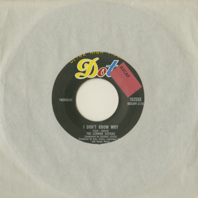 I Don't Know Why / Sad Movies Make Me Cry