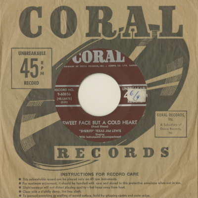 Sweet Face But A Cold Heart / Banjo Scottische (1952)