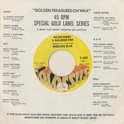 Never Love A Railroad Man / Never Marry