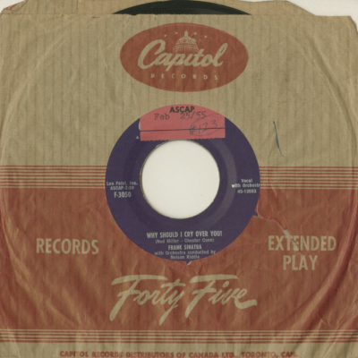 Why Should I Cry Over You / Don't Change Your Mind About Me (1955)