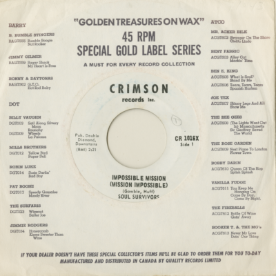 Impossible Mission / Poor Man's Dream (1968)