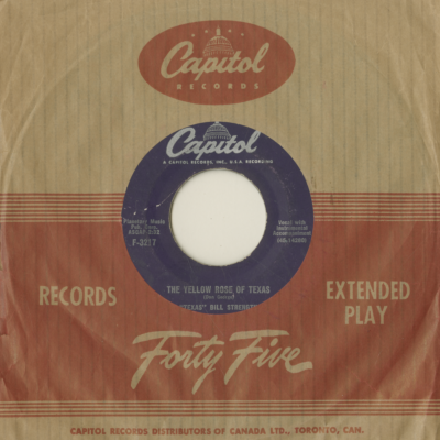 The Yellow Rose Of Texas / Cry Cry Cry (1955)