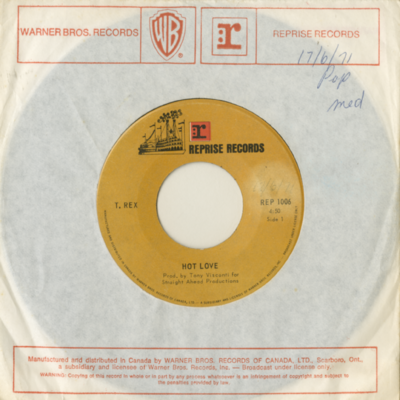 Hot Love / One Inch Rock (1971)