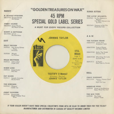 Testify I Wanna / I Had A Fight With Love