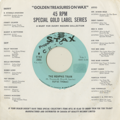 The Memphis Train / I Think I Made A Boo Boo (1968)