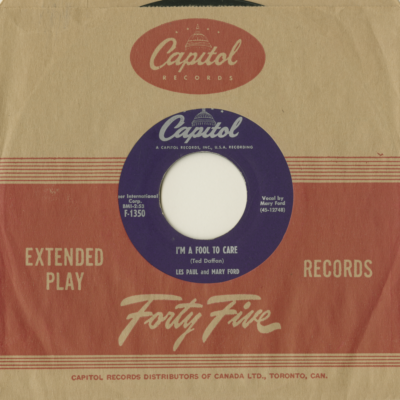 I'm A Fool To Care / Auctioneer (1954)