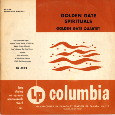 Golden Gate Spirituals (Alternate Cover)