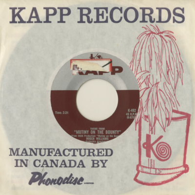 Theme From Mutiny On The Bounty / It's Now Or Never