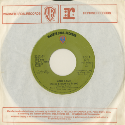 Your Love Means Everything To Me / What Can You Bring Me (1971)