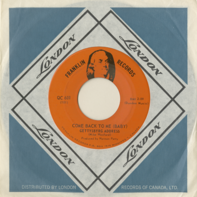 Come Back To Me Baby / You've Got To Let Me Know (1968)