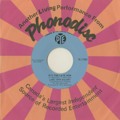 It's Too Late Now / The Long And Lonely Night