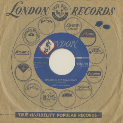 On Again Off Again Love / Your For Me (1957)