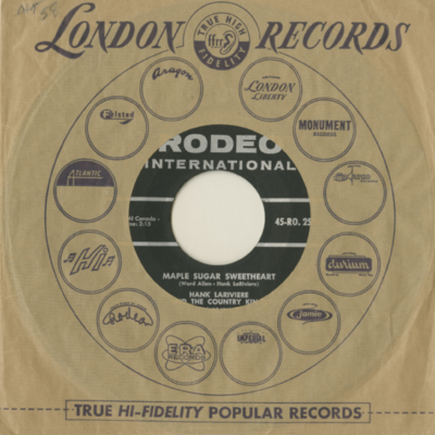 Maple Sugar Sweetheart / Hank's Travelling Blues