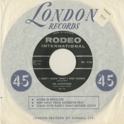 I Didn't Know What I Was Missing / The Countrymen Rag (1962)