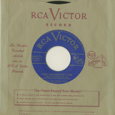 I Don't Mind Being All Alone / I'm In The Middle Of A Riddle (1950)