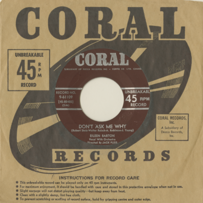 Don't Ask Me Why / Away Up There (1953)