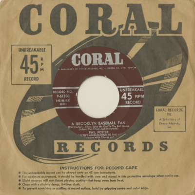 A Brooklyn Baseball Fan / The Kids On The Corner (1954)